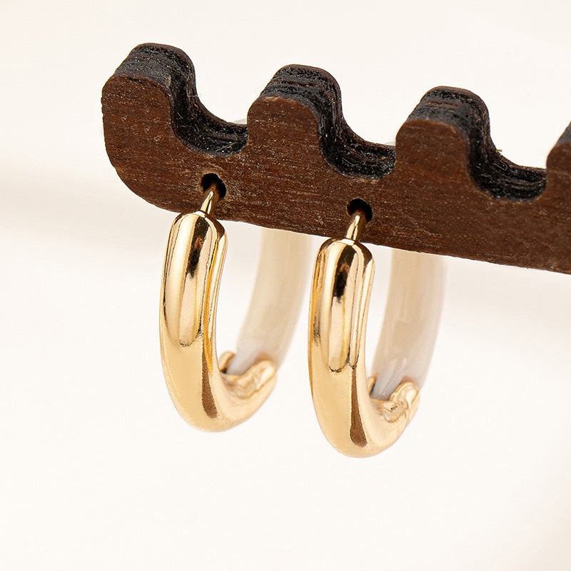 Planderful Vienna Verve Earrings – Chic High-End Metal Geometric Design