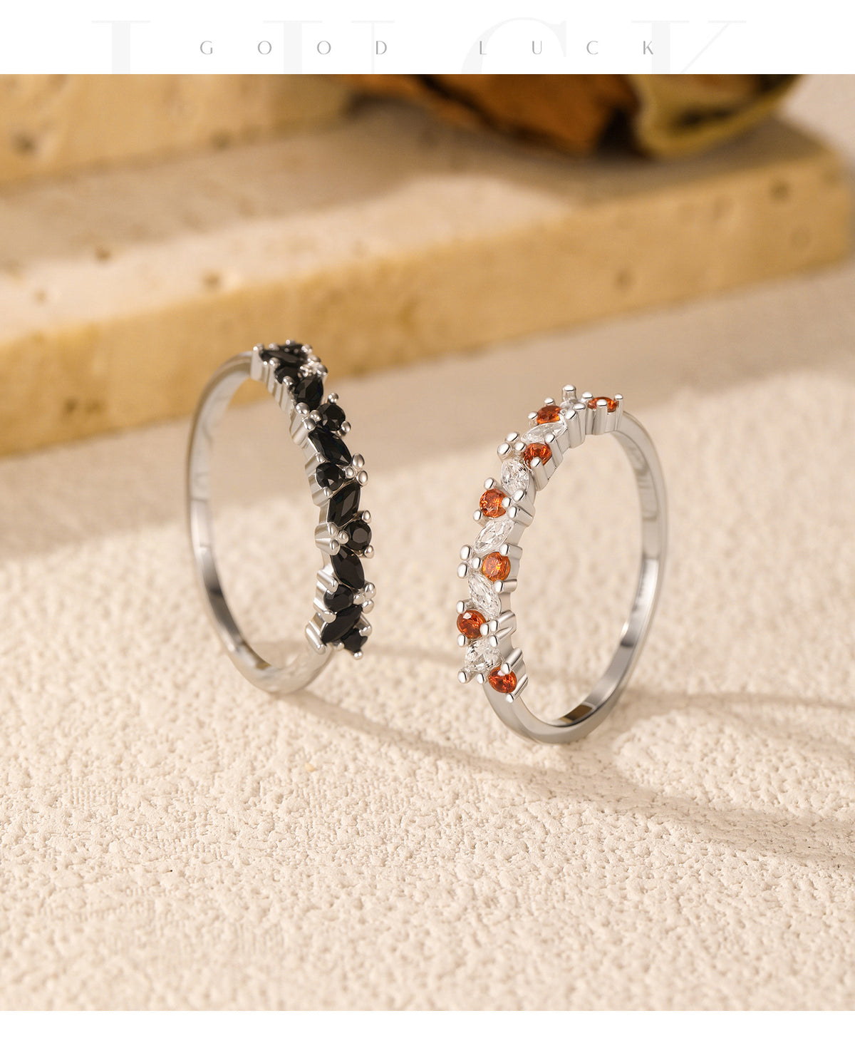 925 Sterling Silver Single-Row Zircon Band