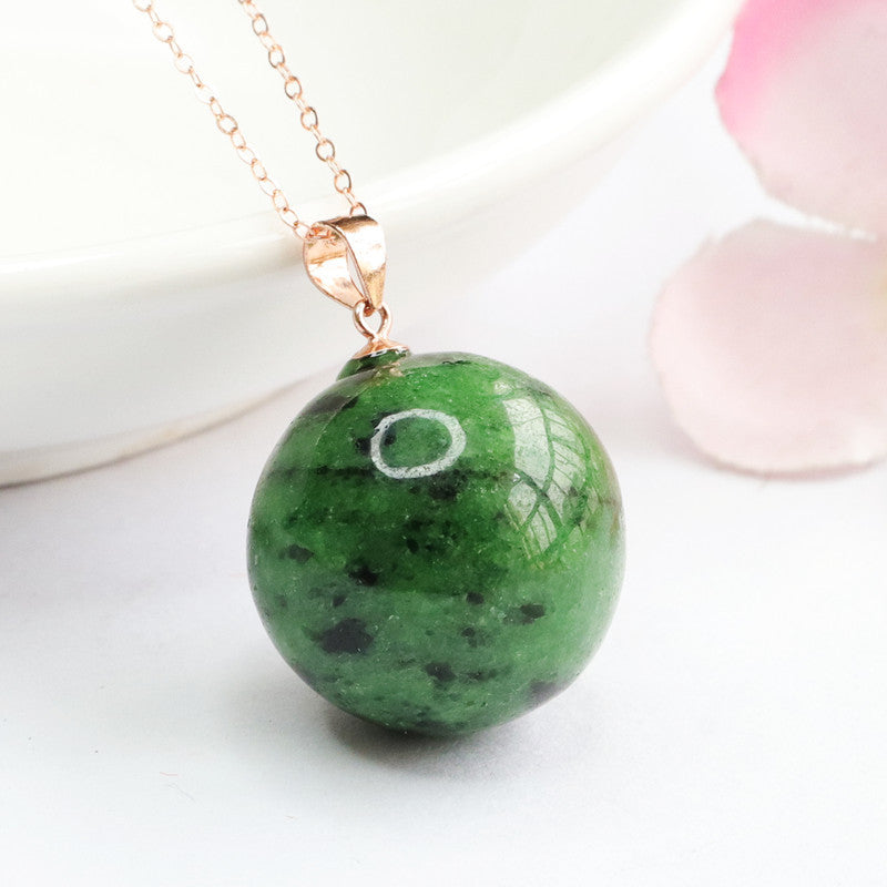 925 Silver-Set Zoisite Pendant — No Chain