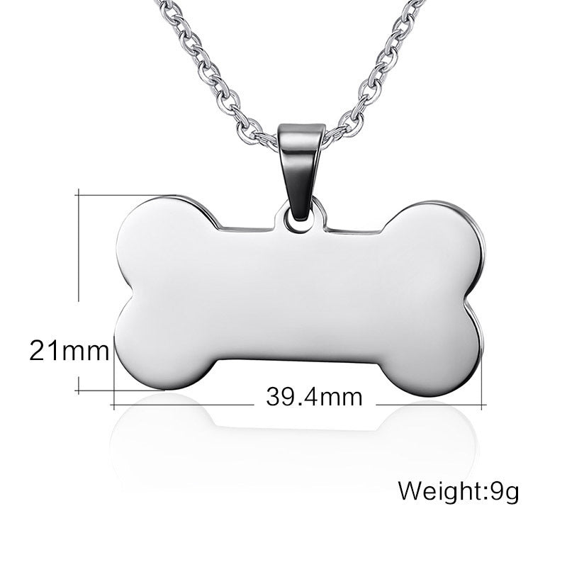 Men's Double-Sided Stainless Steel Pendant Dog Tag Military Tag