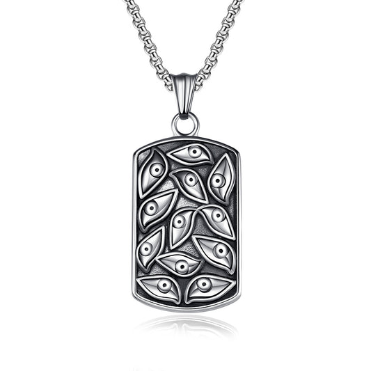 Cross-Border Amazon Retro Style God's Eye Necklace for Men