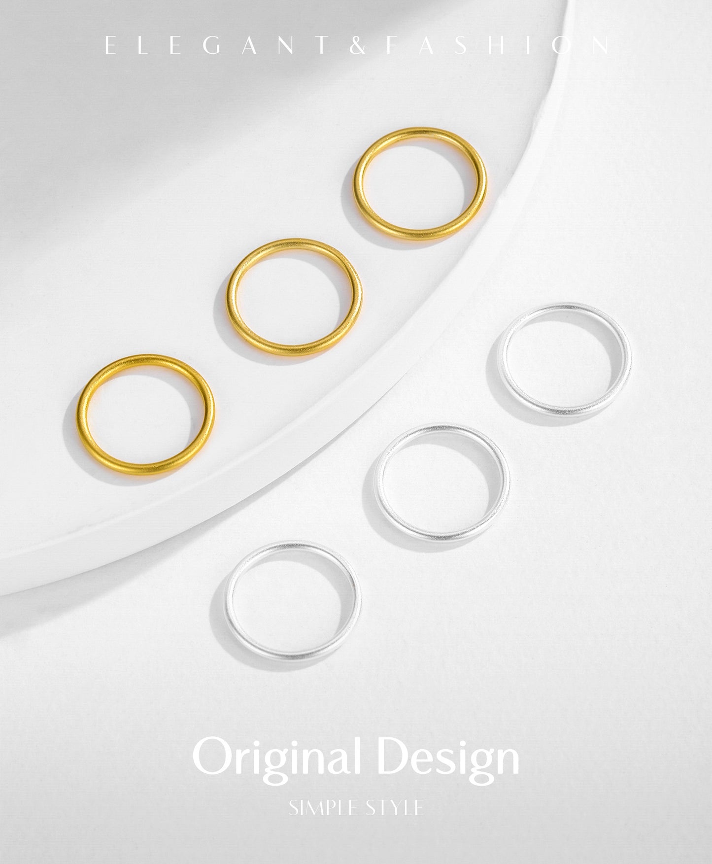 Planderful Everyday Genie Ring – Minimalist Sandblasted Sterling Silver Design