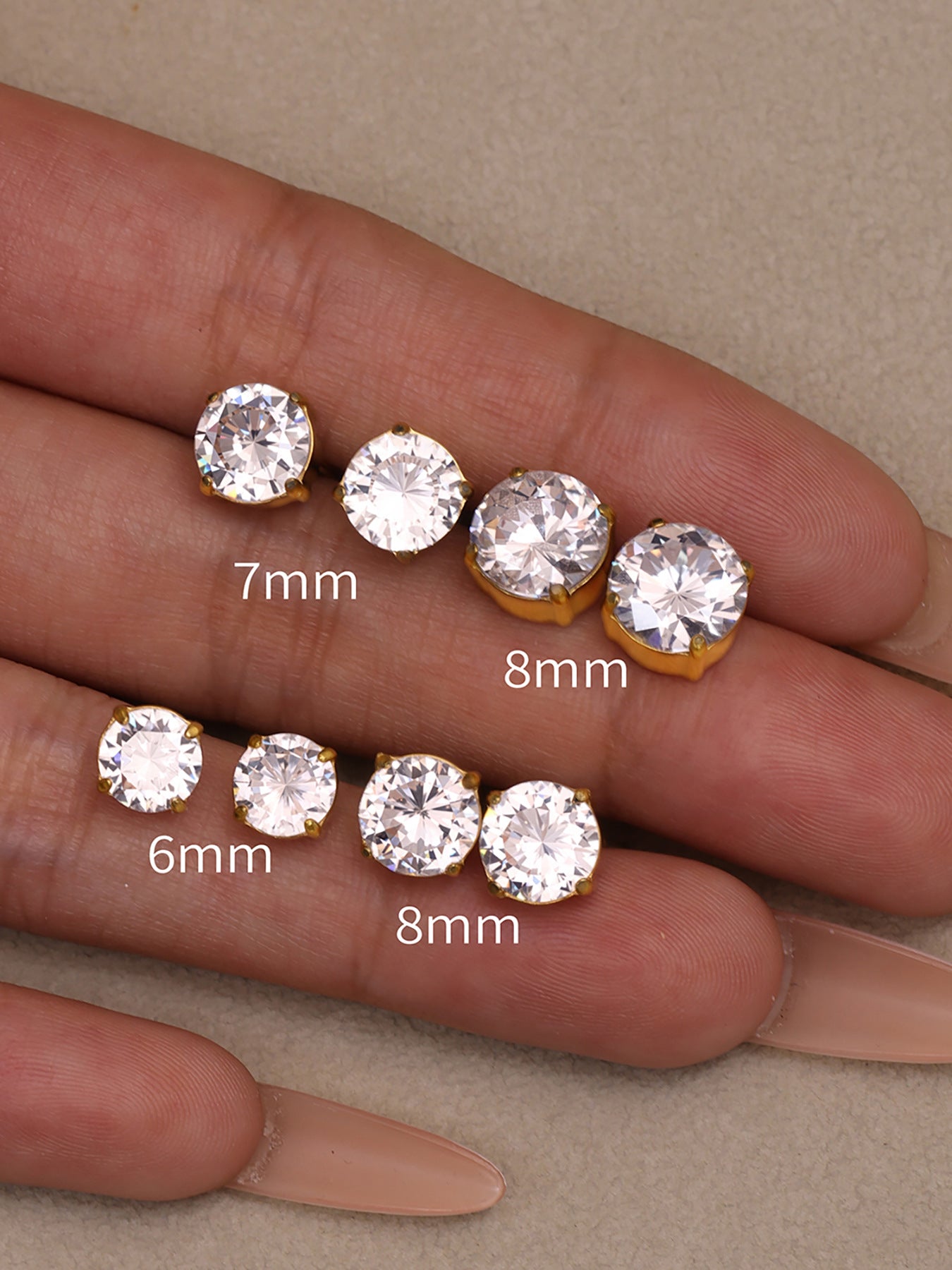 Planderful Super Flash 5A Zircon Stud Earrings For Women