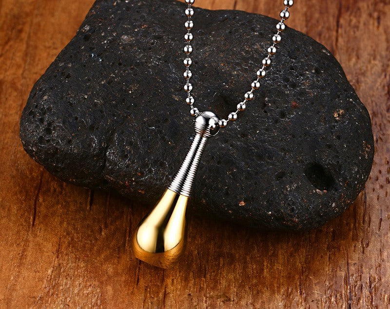 Supply Necklace Pendant Titanium Steel Personalized Perfume Bottle Pendant for Men