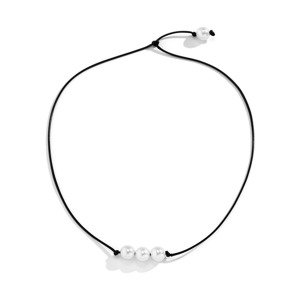 Planderful Pearl Pendant Necklace For Women Imitation Beaded Wax Thread Collarbone Jewelry Elegant Vienna Verve