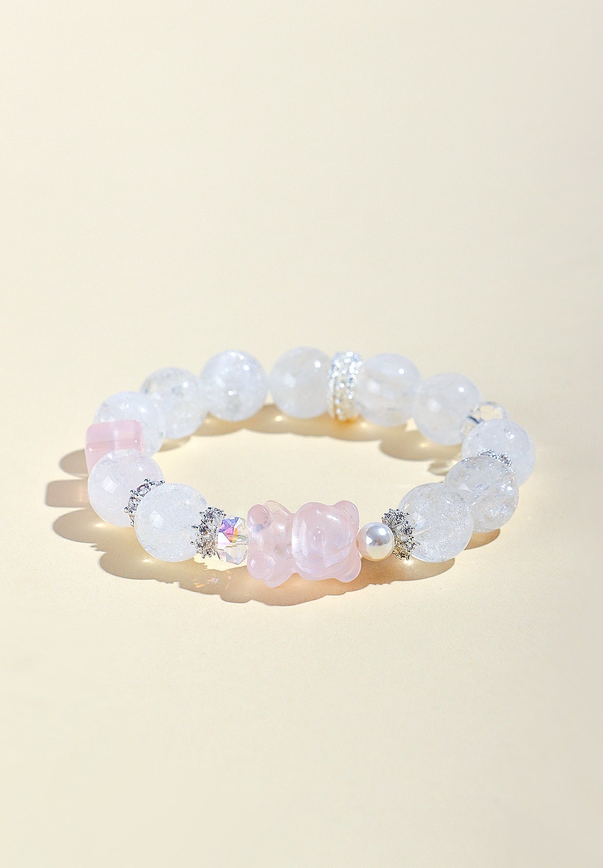 Planderful Fortune's Favor Bracelet – Elegant Pink Crystal Design