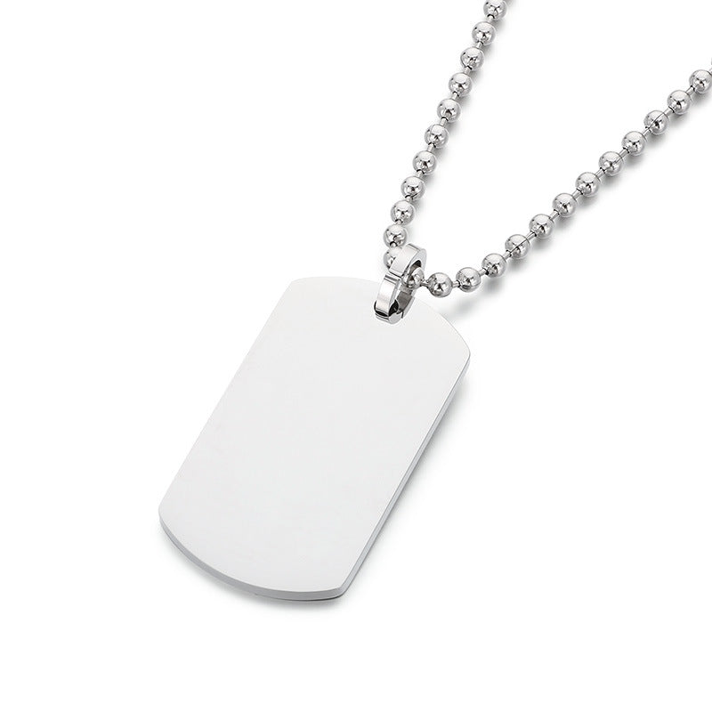 Planderful Men Titanium Steel Versatile Bead Chain Necklace