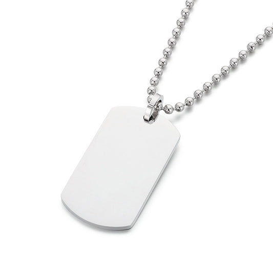 Planderful Men Titanium Steel Versatile Bead Chain Necklace