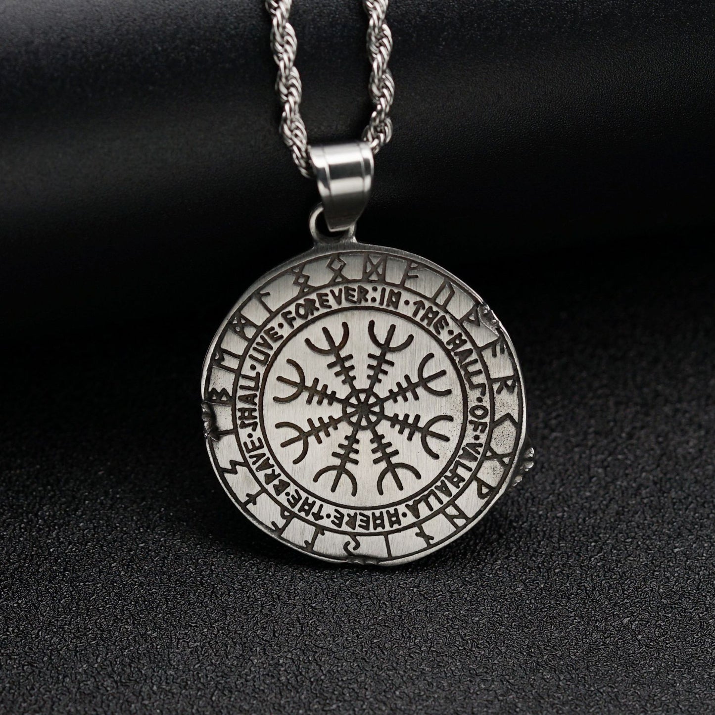 Steel Necklace – Vintage Nordic Pendant