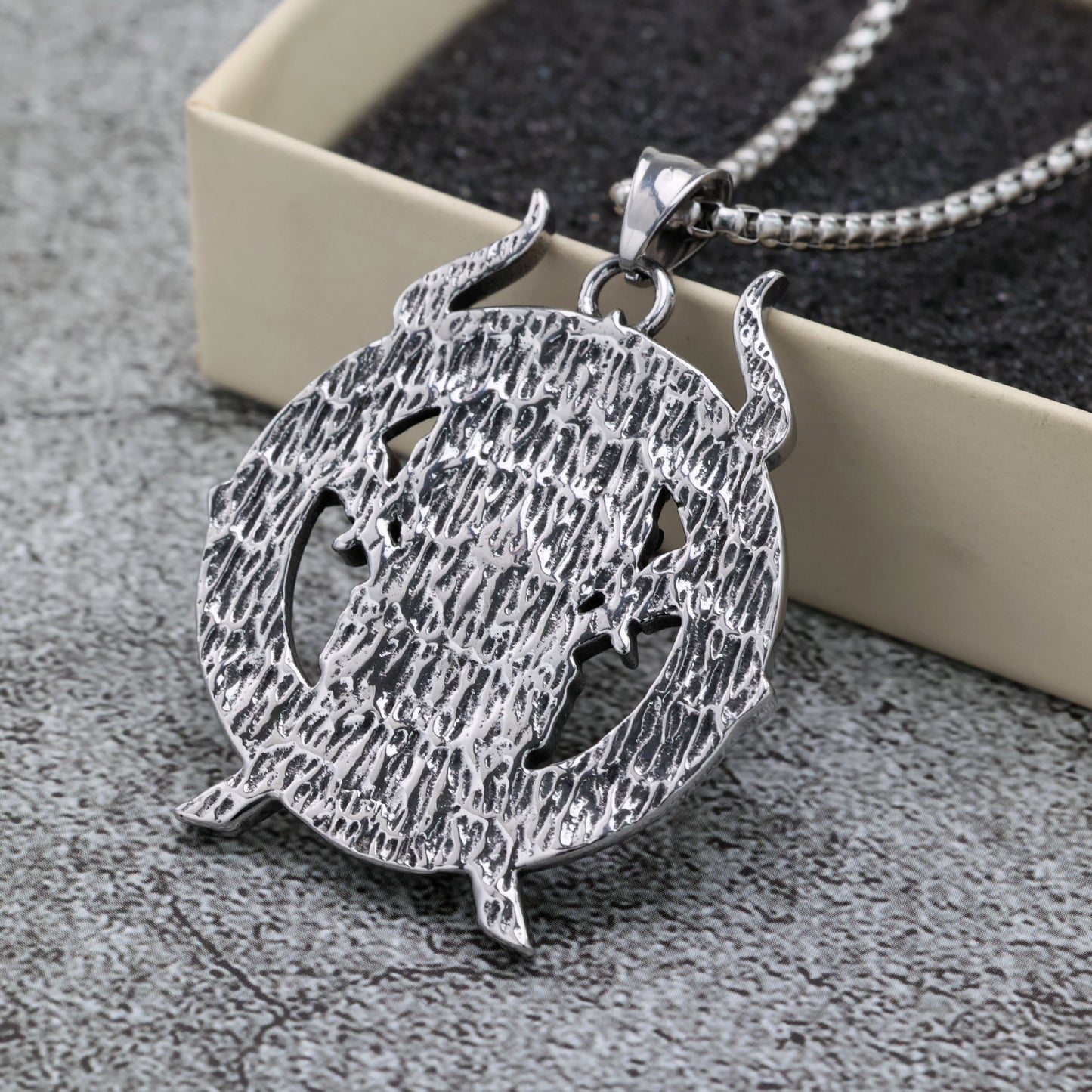 Planderful Viking Rune Pendant For Men Durable Stainless Steel Odin Medal Necklace Norse Legacy