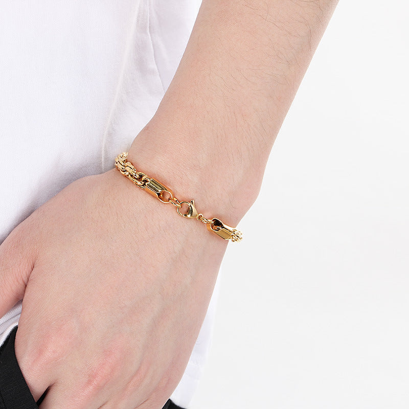 Planderful Mens Stainless Steel Versatile Chain Bracelet