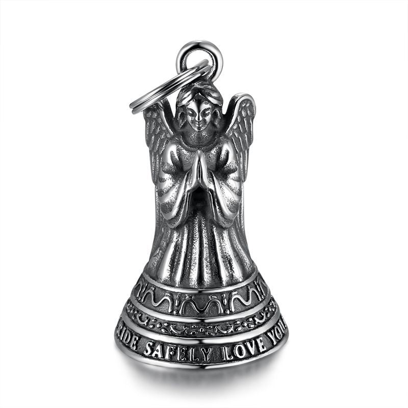 Vintage Angel Stainless Steel Pendant Necklace