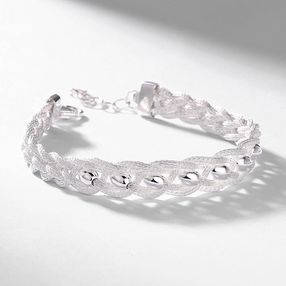 S925 Sterling Silver Twisted Bracelet