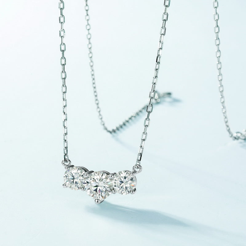 S925 Sterling Silver Moissanite Lace Jewelry Collection