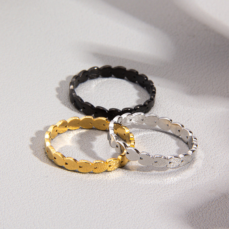 Infinite Love Titanium Steel Valentine's Day Couple Rings - Japanese Korean Style
