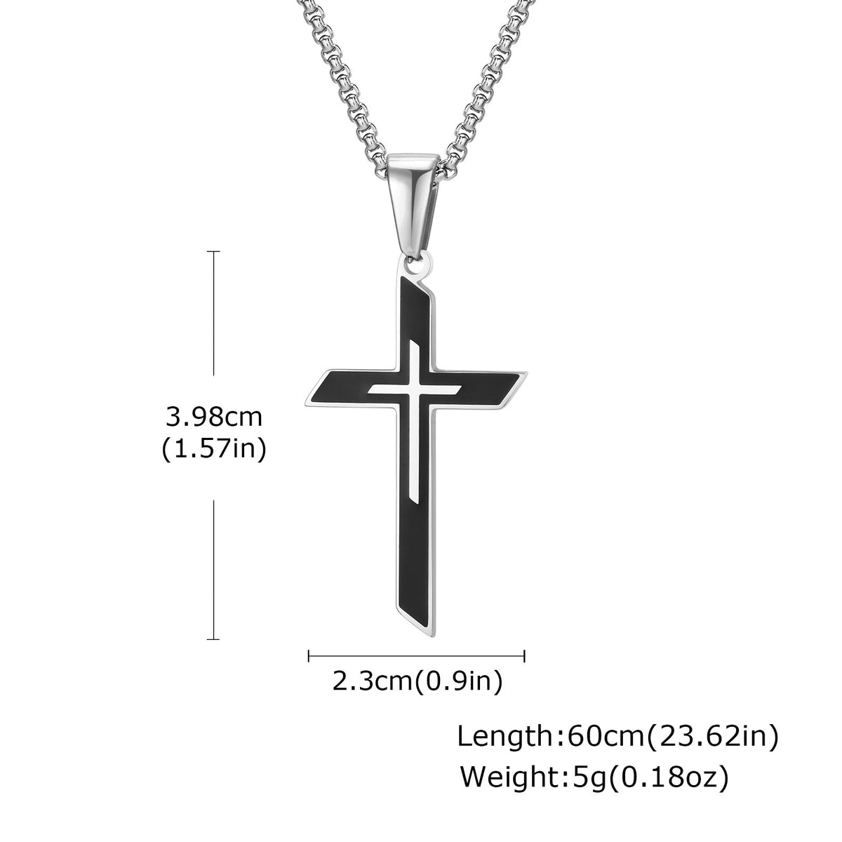 Cross Pendant — With or Without 60 cm Chain