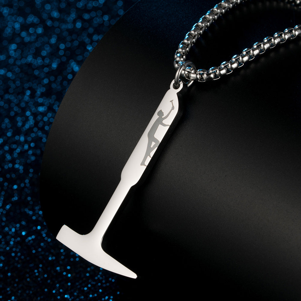 Shawshank Redemption Hammer Pendant Necklace For Film Fans Planderful Durable Titanium Steel Jewelry