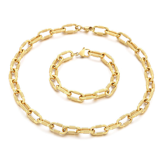 Planderful Versatile Stainless Steel Bracelet 10mm Unisex