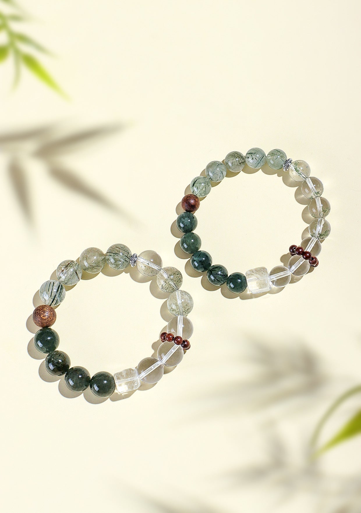 Planderful Fortune's Favor Bracelet – Natural Green Crystal Beads