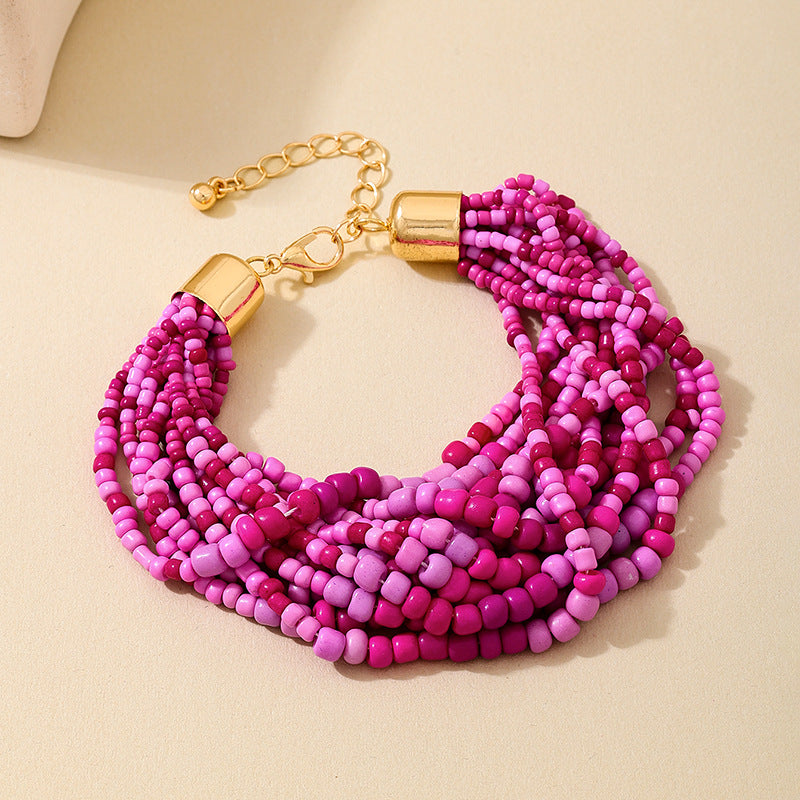 Planderful Vienna Verve Bracelet – Fashionable Multi-Layer Beach Accessory