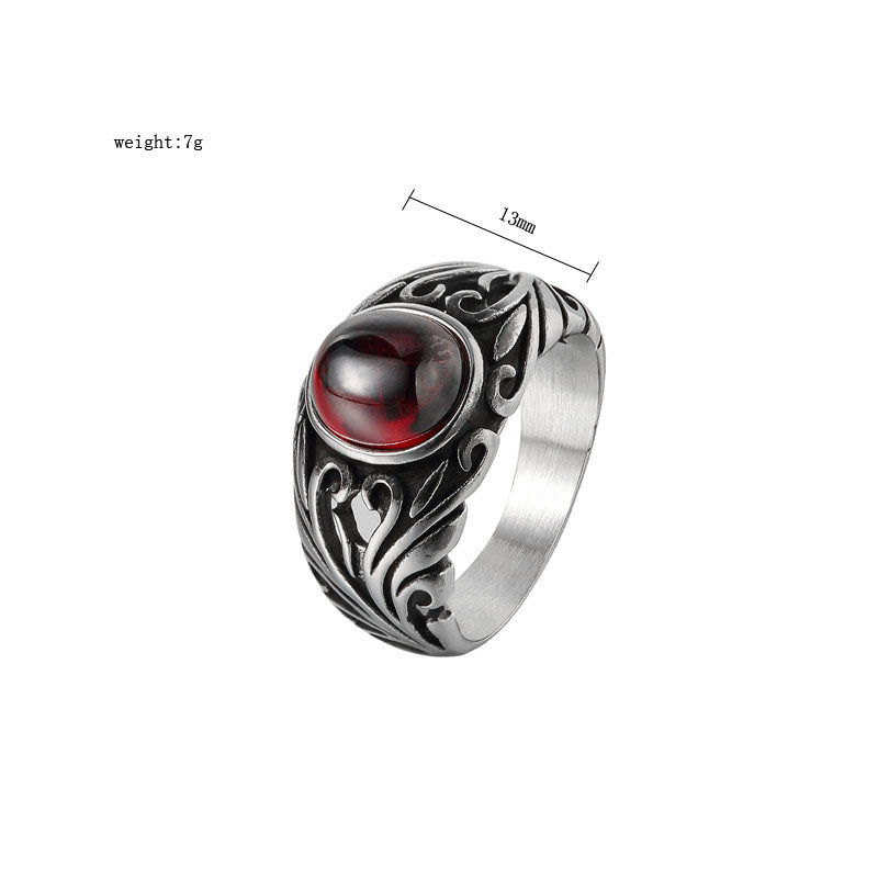 Planderful Everyday Genie Retro Stainless Steel Ring Unisex Protection Statement Premium Durable