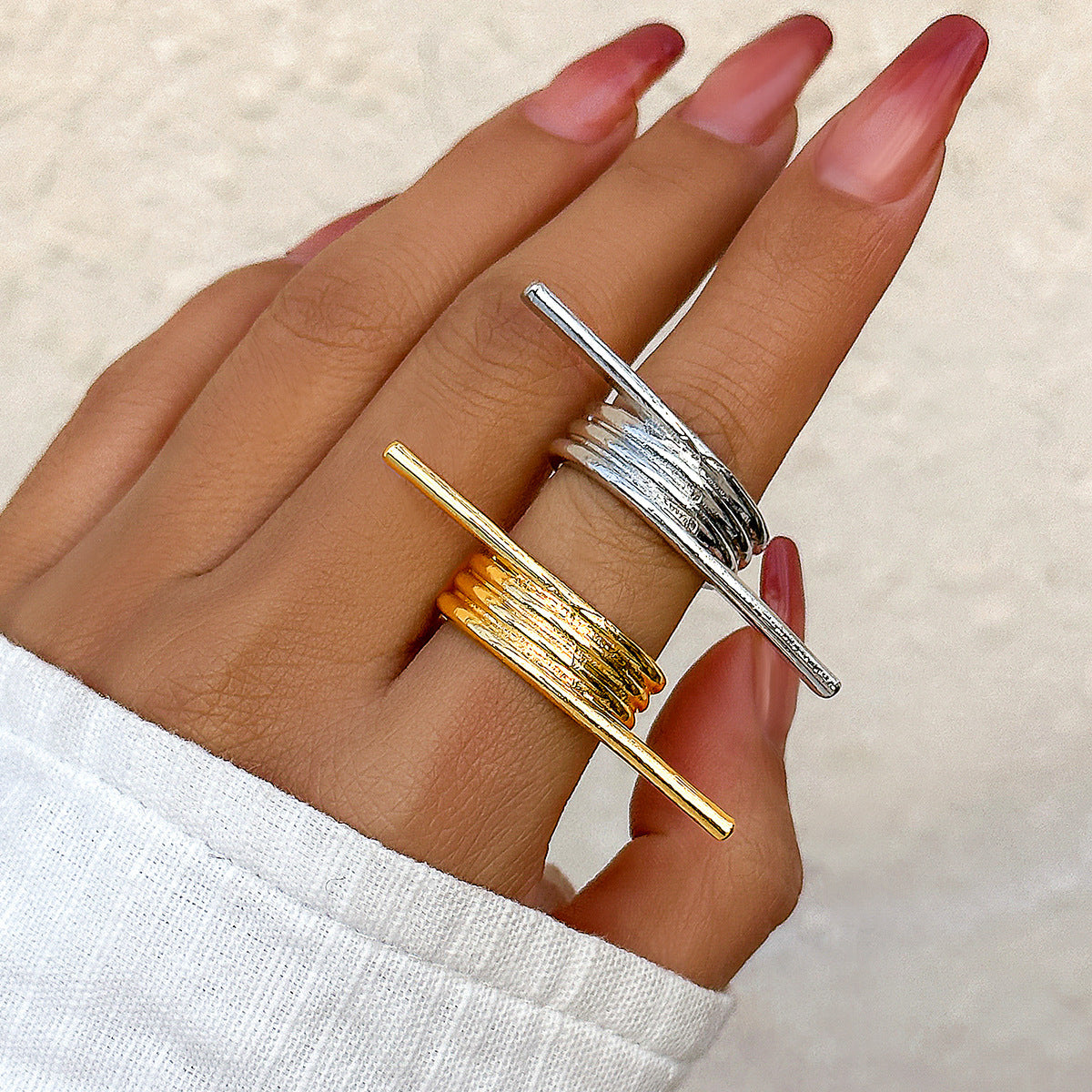 Butterfly Bow Two-finger Exaggerated Ring from Vienna Verve Collection
