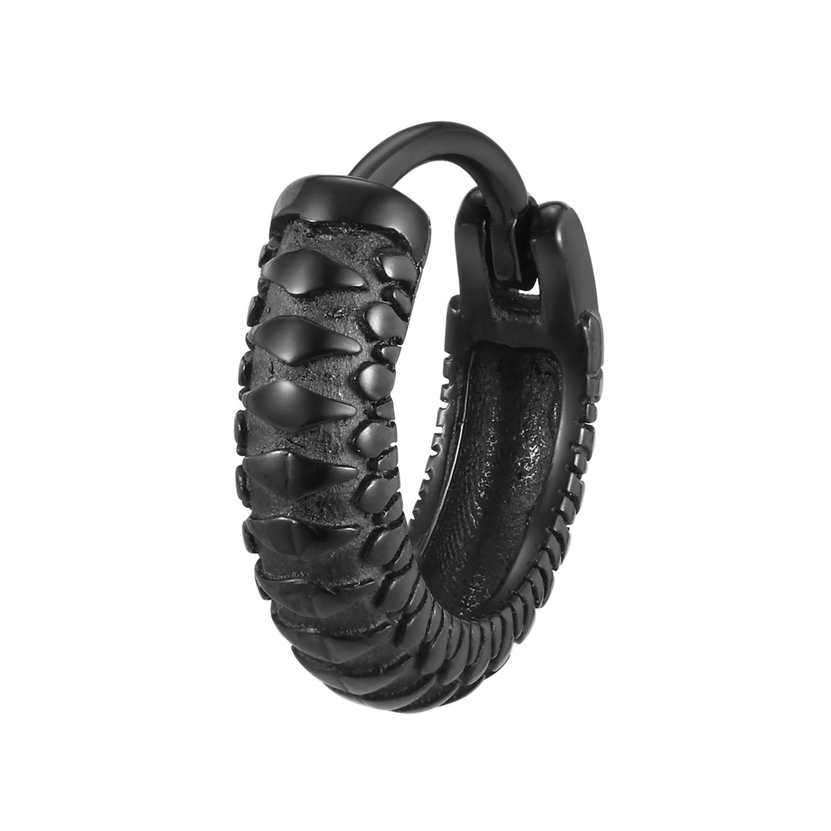 Snake Single Earrings — Black or Silver