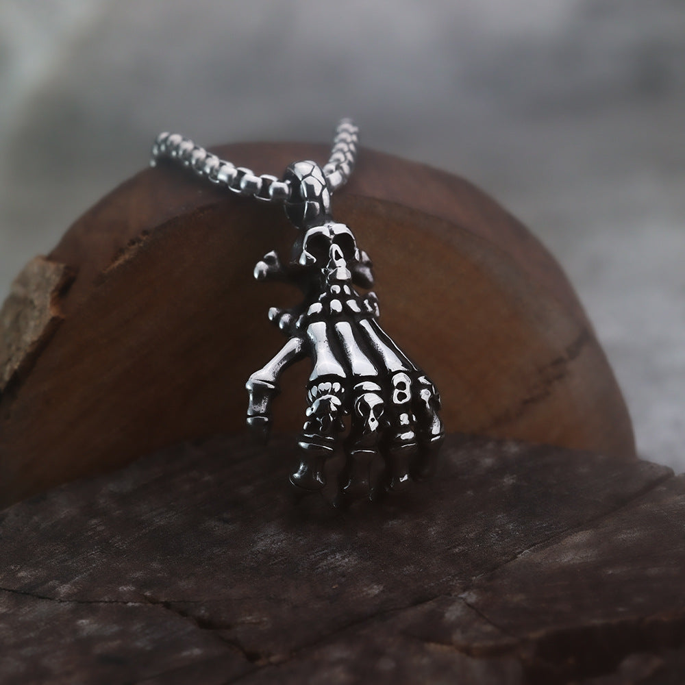 Hip-Hop European American Neckwear Skull Pendant Necklace