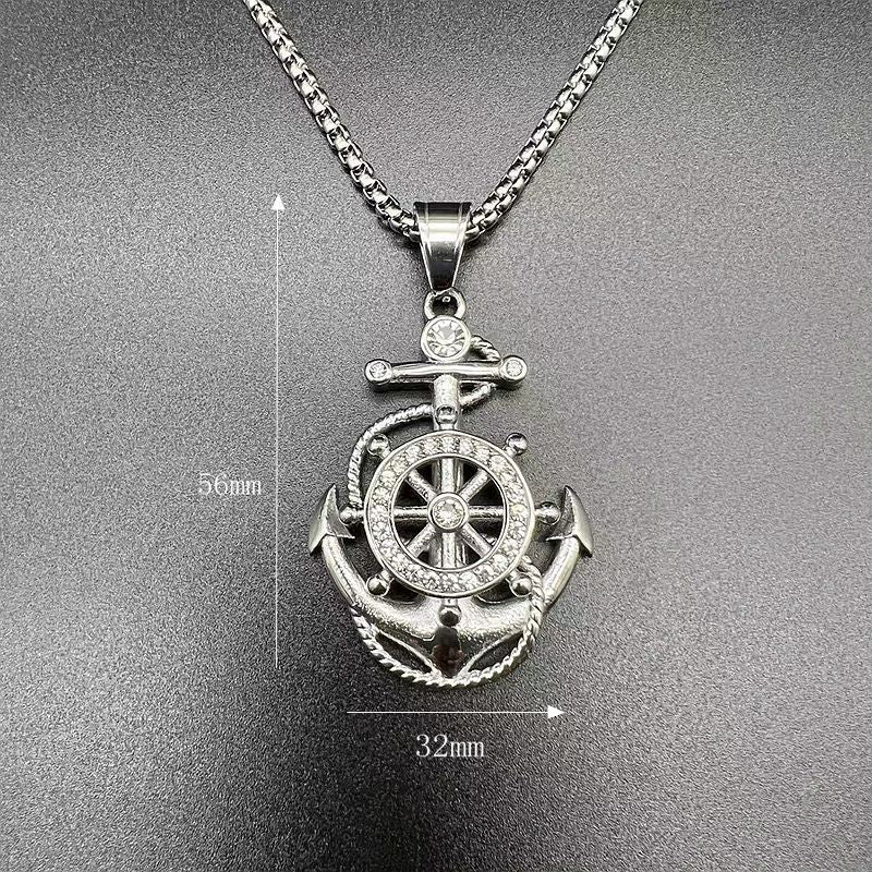 Titanium Steel Necklace – Statement Hip Hop Pendant
