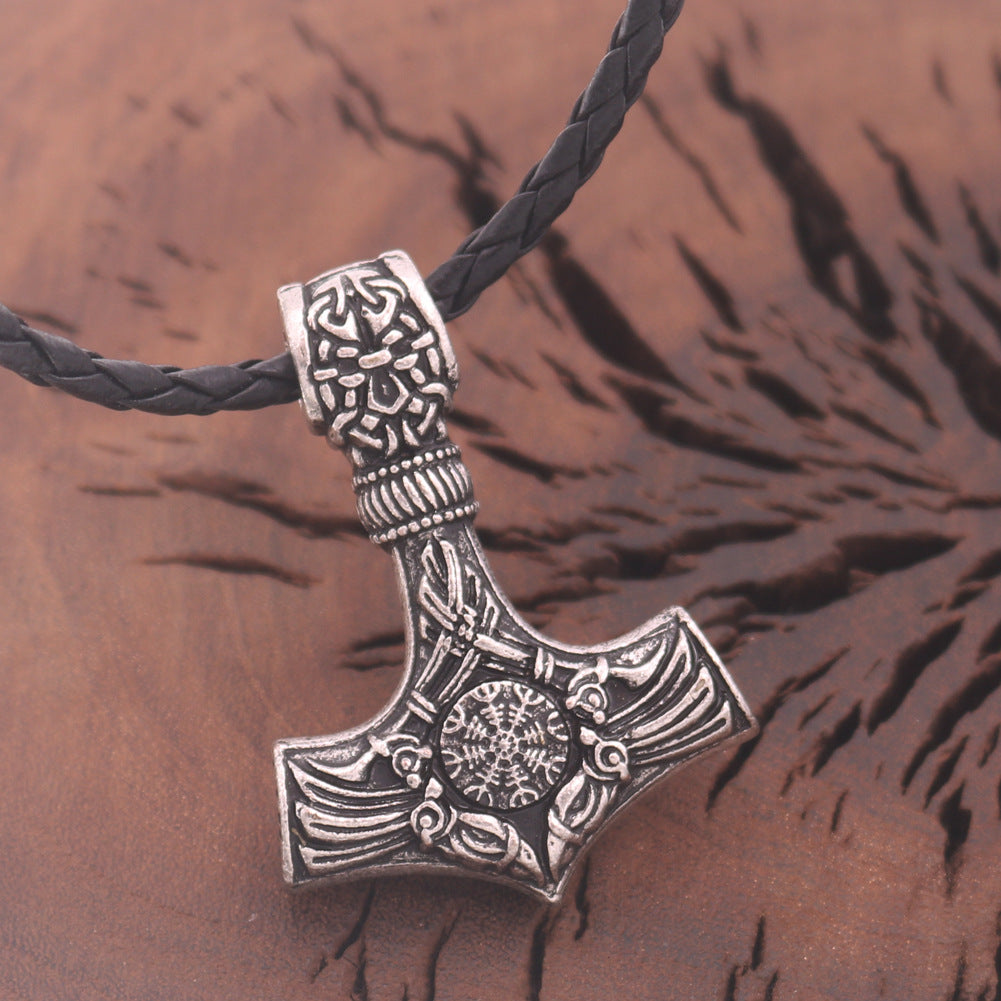 Viking Legacy Starry Sky Compass Necklace for Men