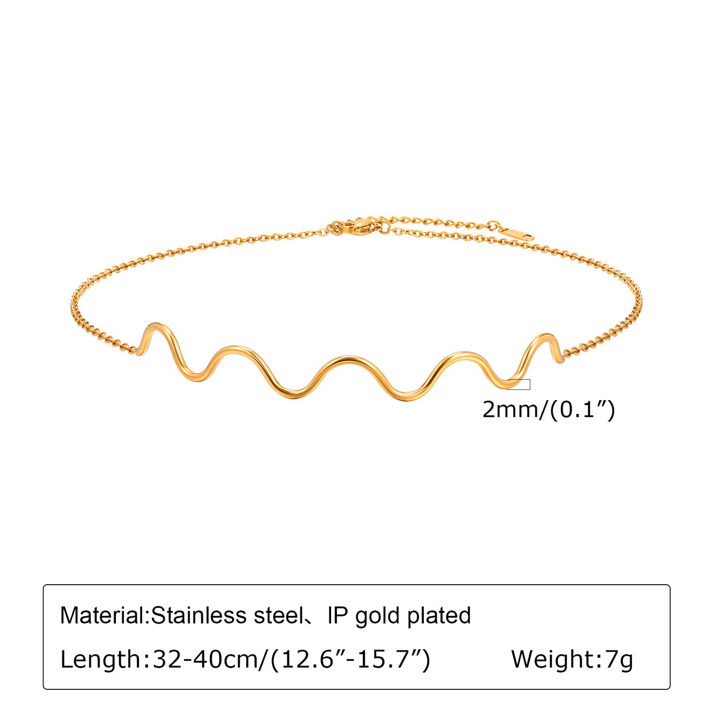 European And American Fashion Personality Necklace Bracelet Set