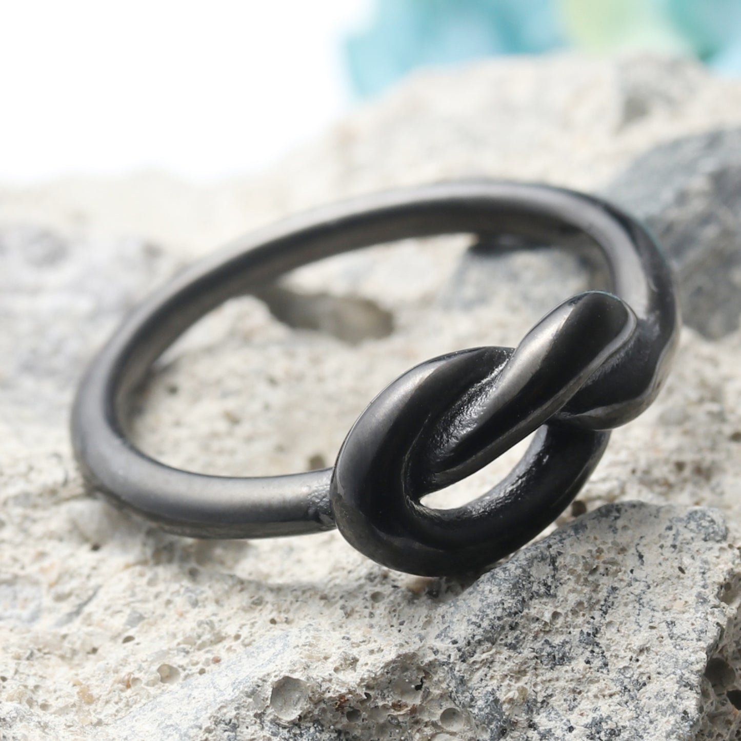 Titanium Steel Braided Knot Ring for Men - Retro Trendy Personalized Jewelry Accessory
