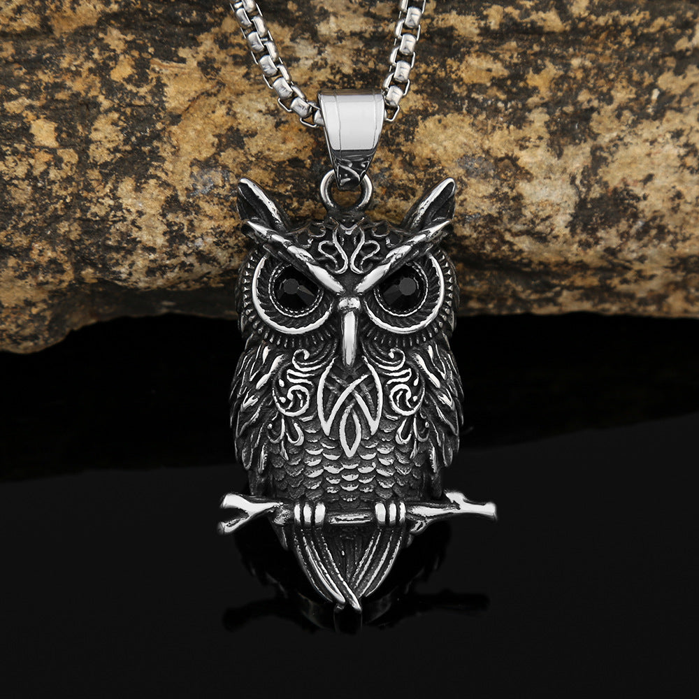 Skull Viking Stainless Steel Men's Pendant Necklace