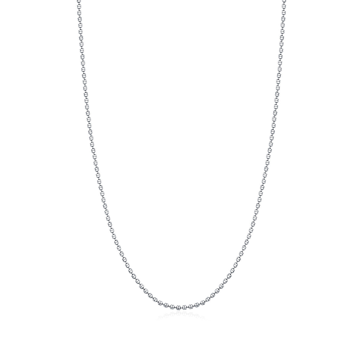 925 Sterling Silver Beanie Chain Necklace