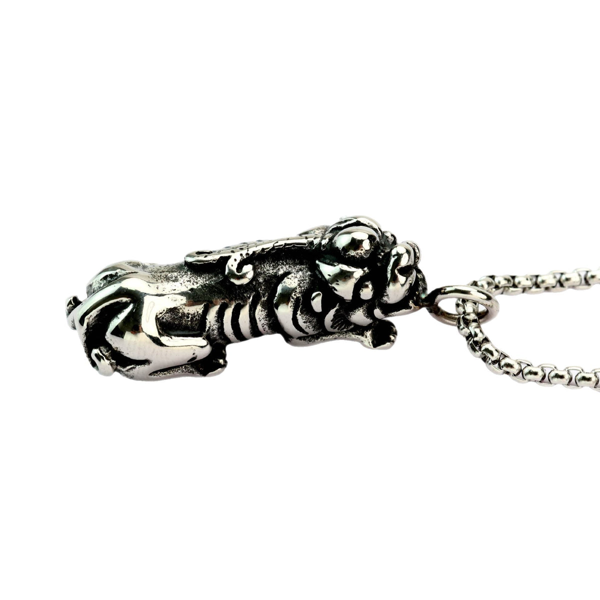 Vintage Stainless Steel Men's Pendant Necklace