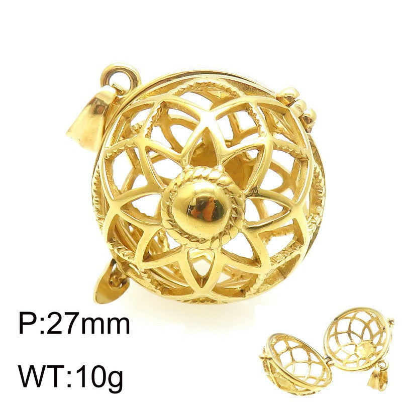 Planderful Lantern Pendant Hollow Titanium Steel Men Women