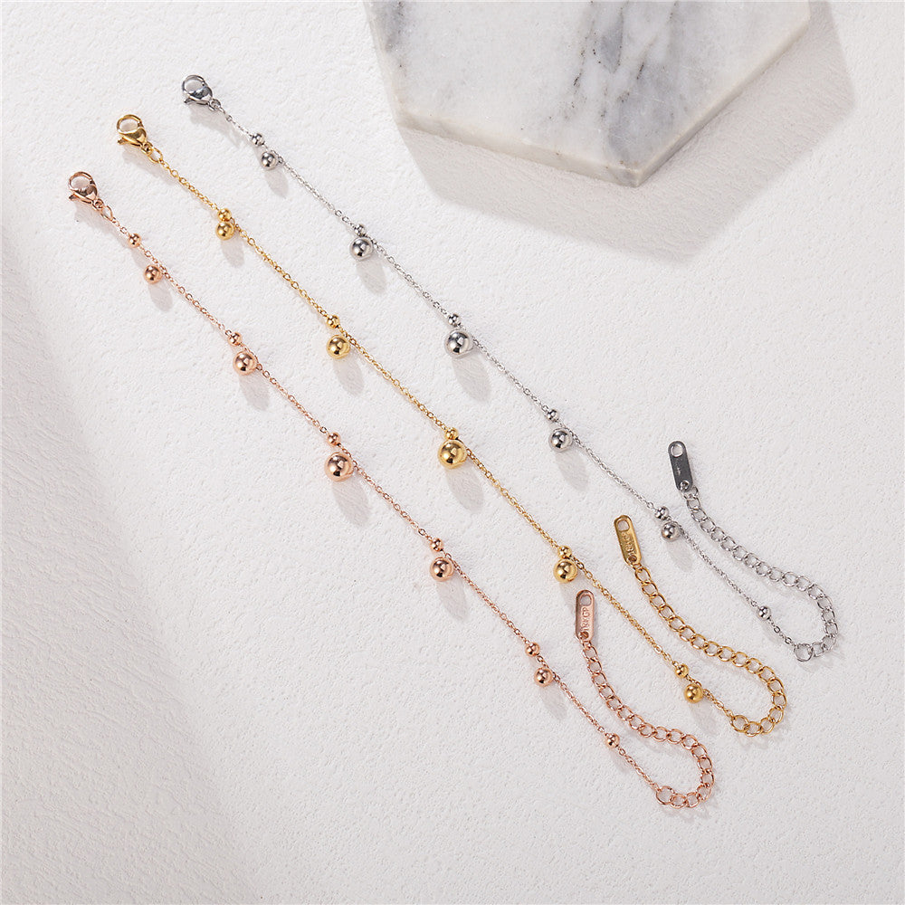 Planderful Everyday Genie Bracelet For Women Simple Round Bead Bell Statement Jewelry