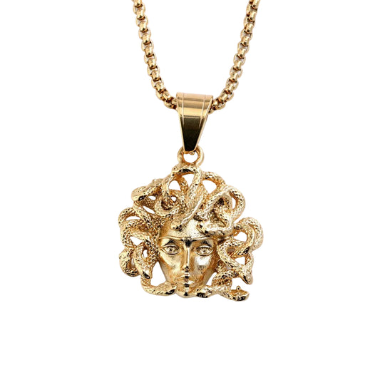 Vintage Stainless Steel Men's Pendant Necklace