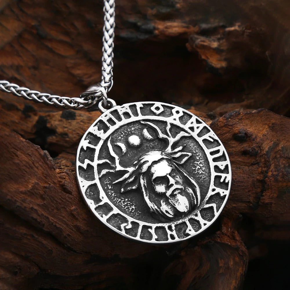 Vintage Celtic Stainless Steel Men's Pendant Necklace