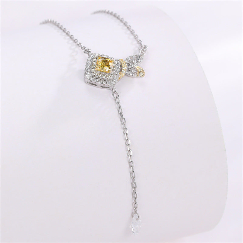 Vintage Yusheng 925 Sterling Silver Women's Pendant Necklace