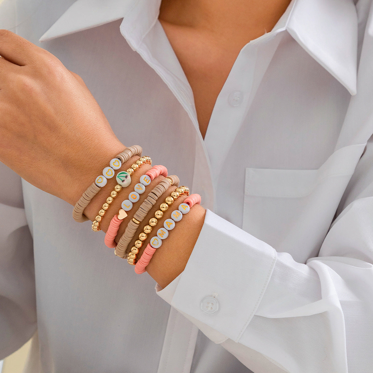 Planderful Vienna Verve Bracelet – Exaggerated Multi-Layered Beaded Design