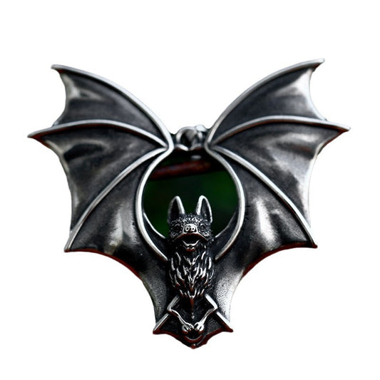 Punk Style Stainless Steel Pendant – Dark Bat Titanium Steel Necklace Pendant