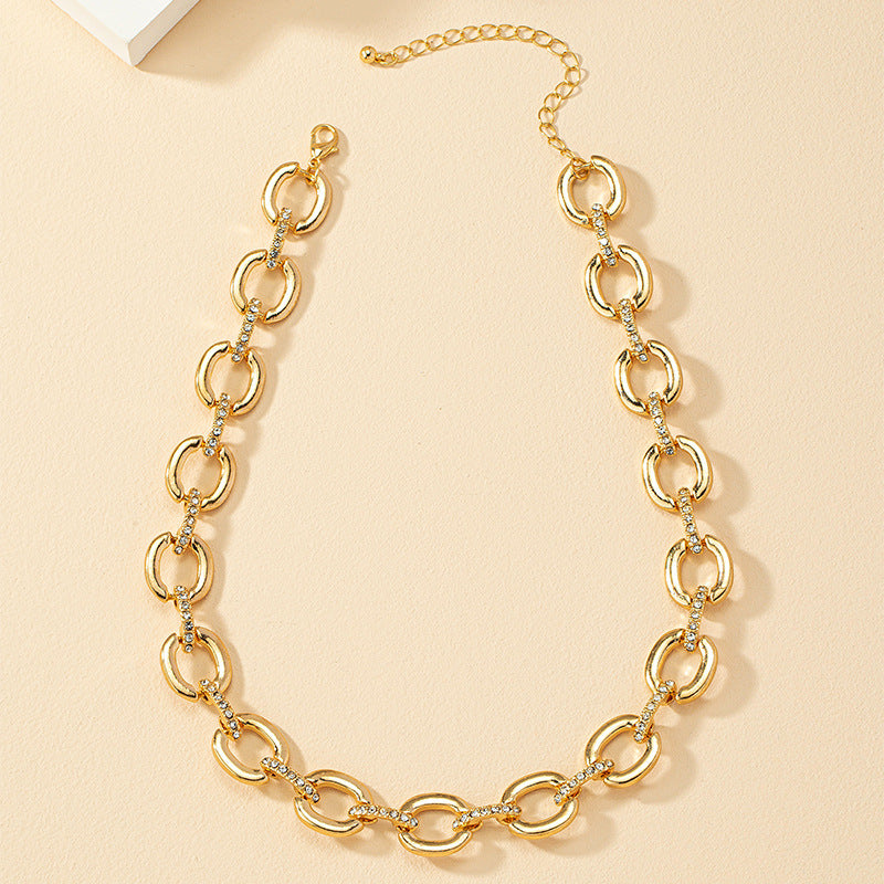 European Charm Chain Necklace with Luxury Buckle - Vienna Verve Series