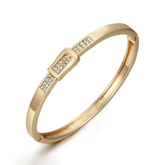 Luxury Vienna Verve Titanium Metal Bracelet in Rose Gold
