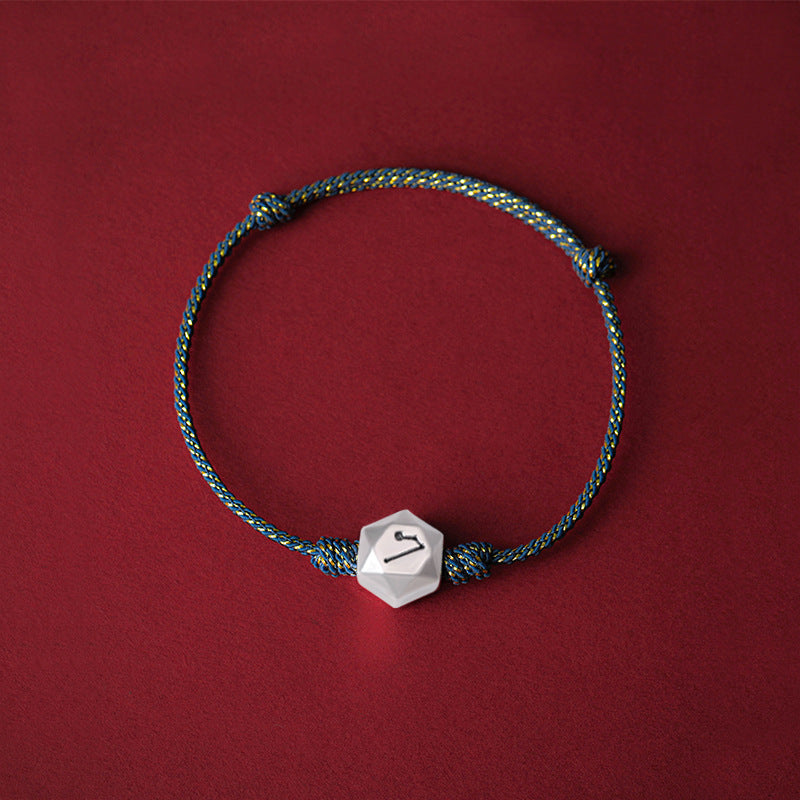 Fortune's Favor: Sterling Silver Constellation Bracelet for Couples