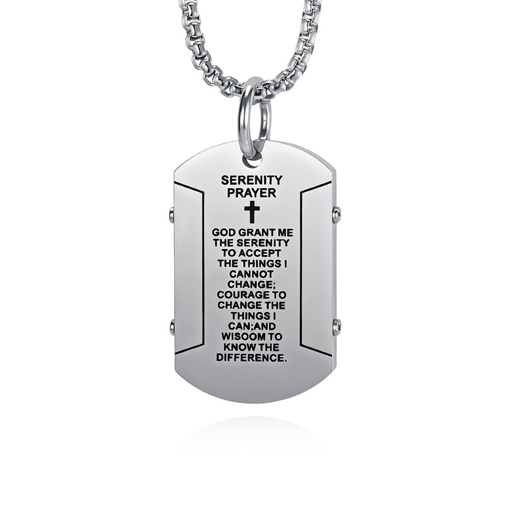 Steel Necklace - Elegant Mens Street Style Pendant Planderful Everyday Genie Collection