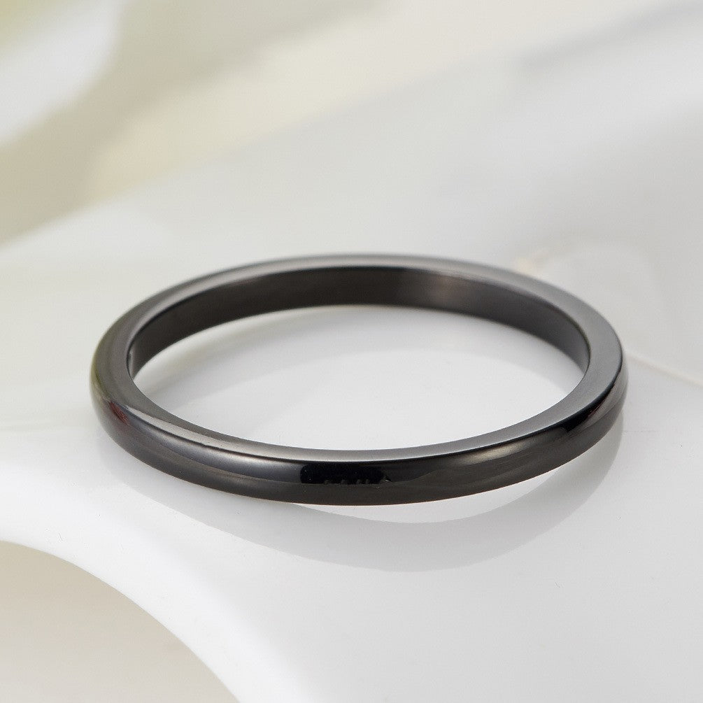 Women's Ring – Unisex Stainless Steel Rose Gold