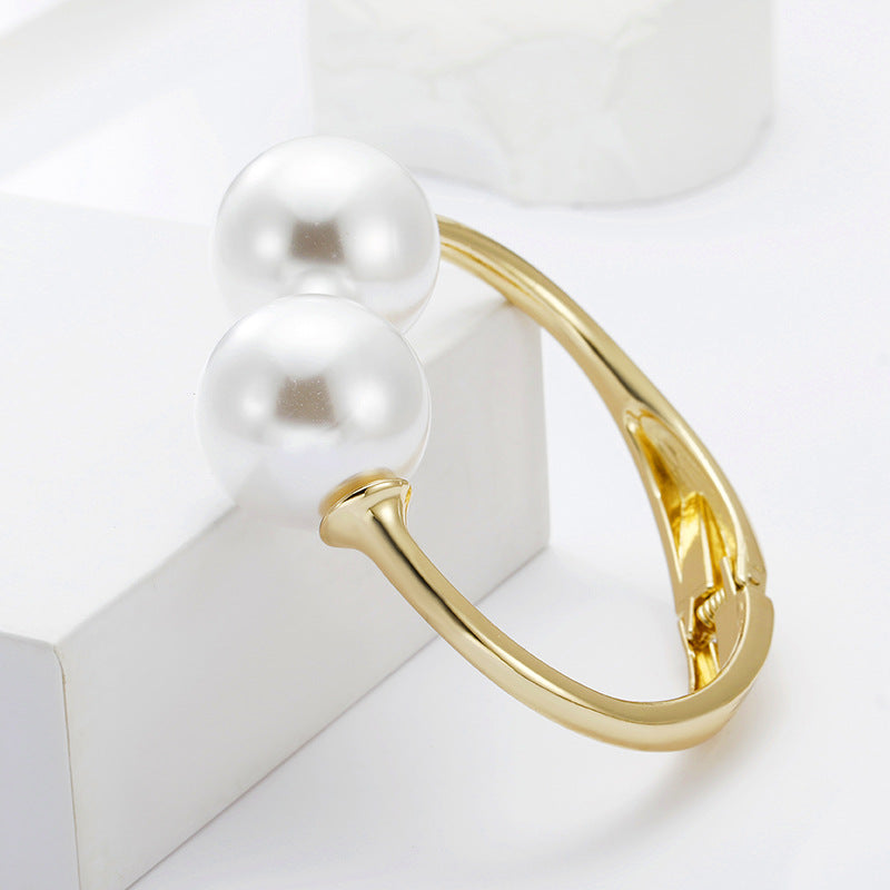 European Style Pearl Statement Bracelet - Vienna Verve Collection