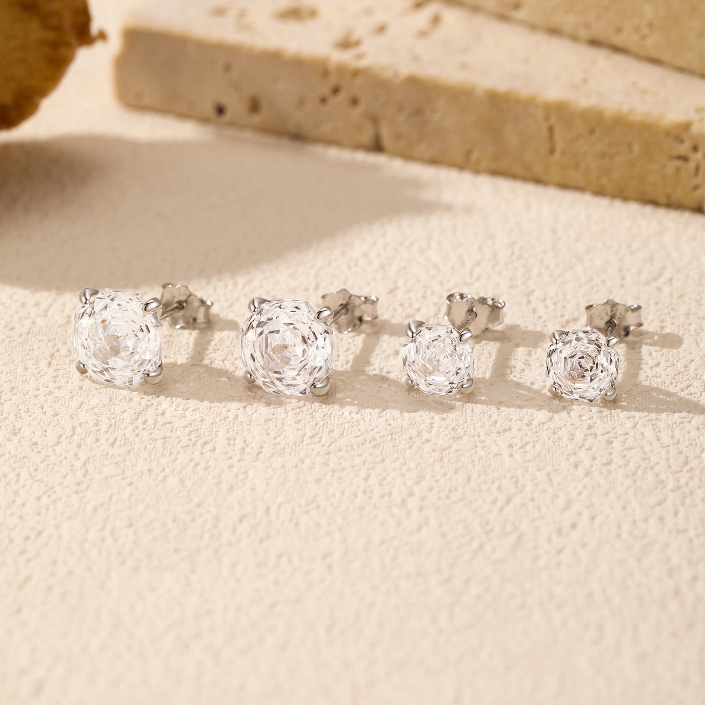 Planderful Everyday Genie Earrings – Elegant Zircon Rose Cut Design