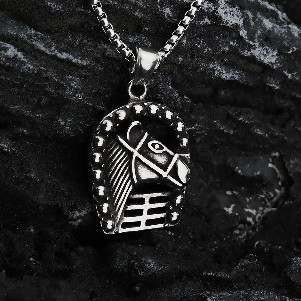 European And American Retro Stainless Steel Men's Pendant Necklace